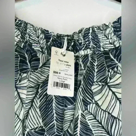 Marine Layer Womens Shirley Off The shoulder dress ,  sz large - Picture 7 of 9